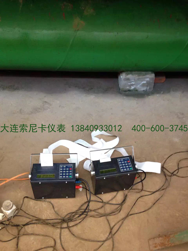 便攜式超聲波流量計測量現(xiàn)場